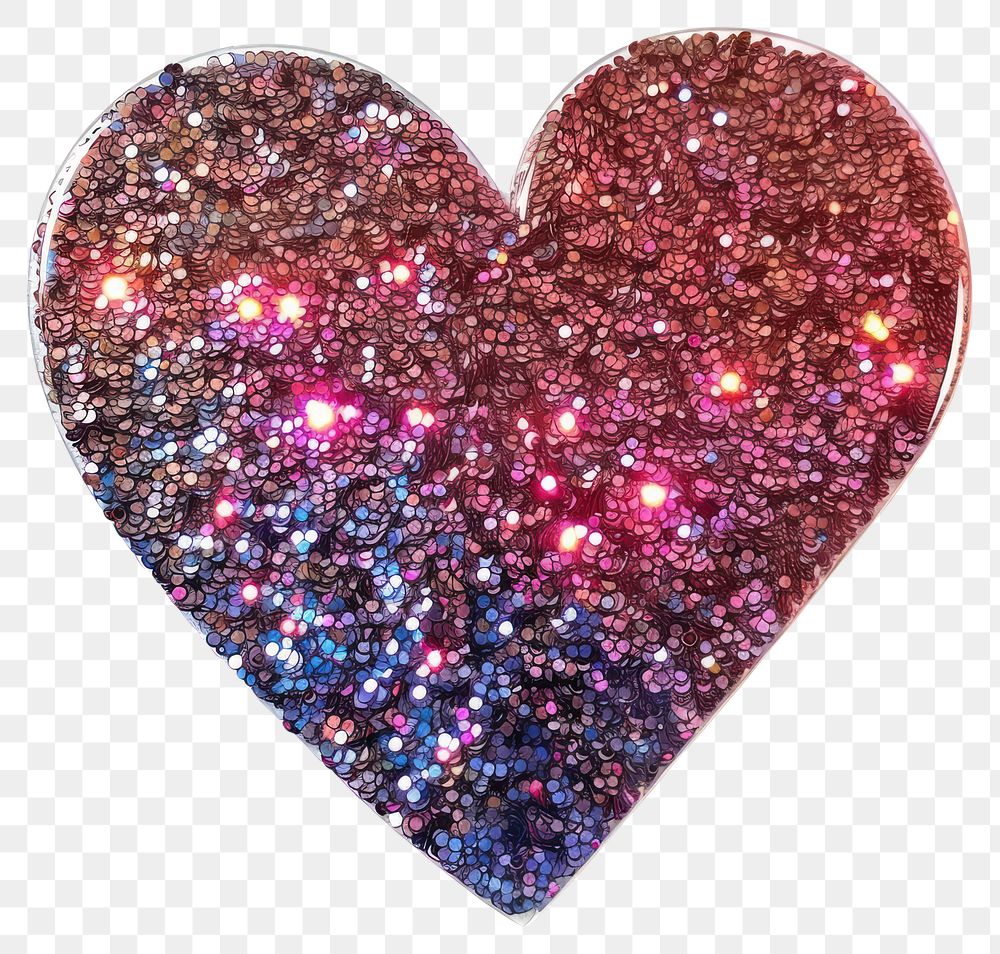 PNG Glitter heart accessories chandelier accessory.