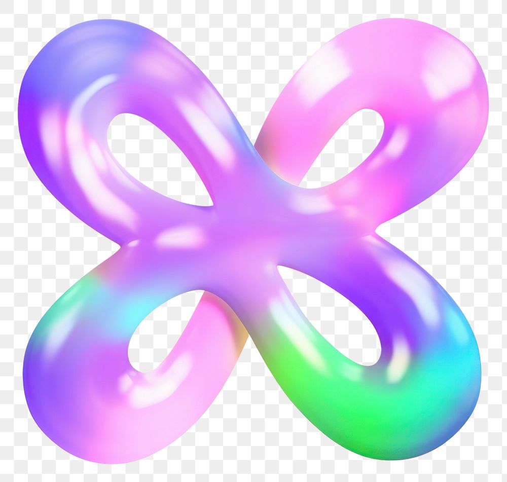 PNG Infinity icon chandelier balloon purple.
