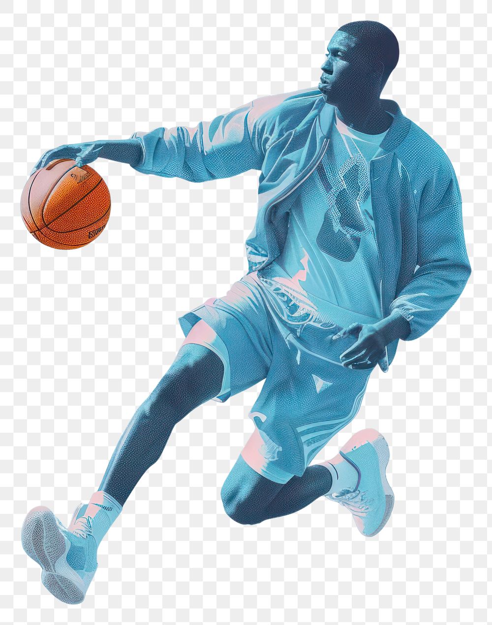 PNG Photo collage of basketball player playing basketball clothing footwear.