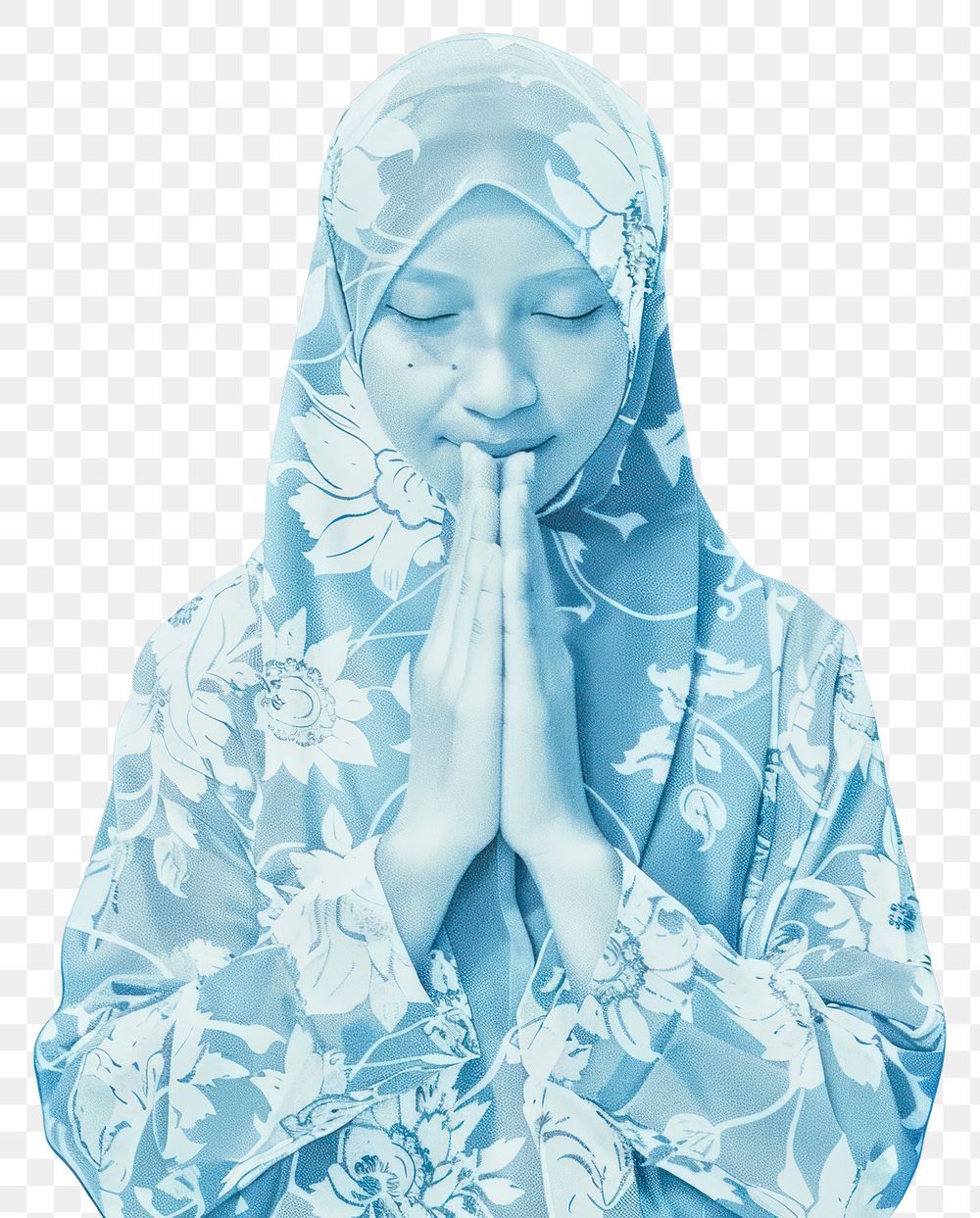 PNG Photo collage of Muslim praying clothing apparel worship.