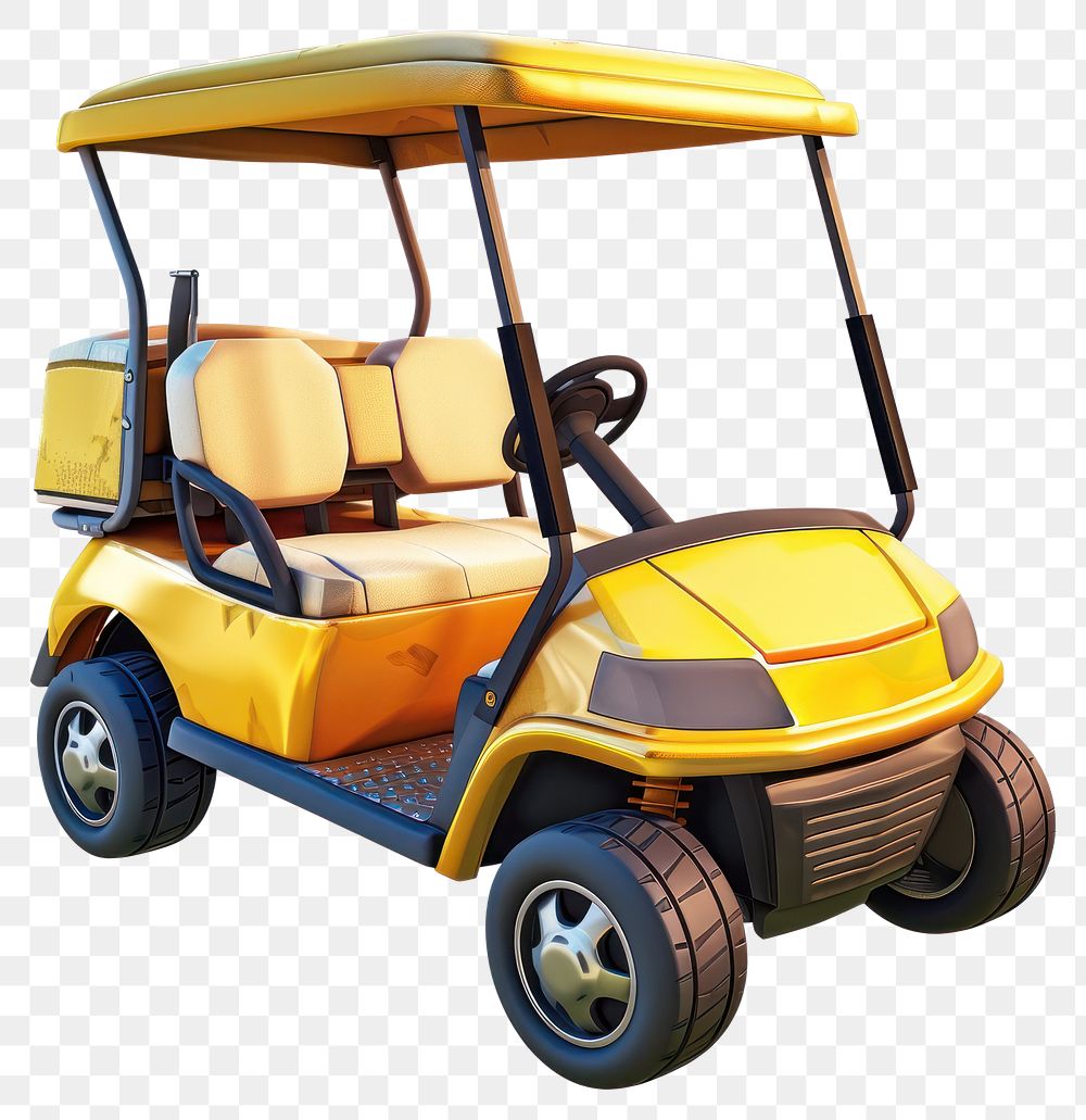 PNG Golf cart transportation vehicle device.