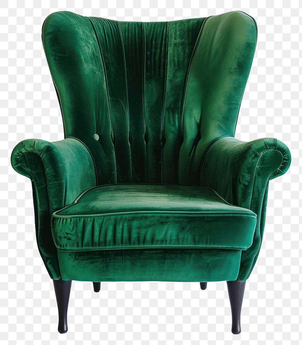 PNG Green chair furniture armchair 