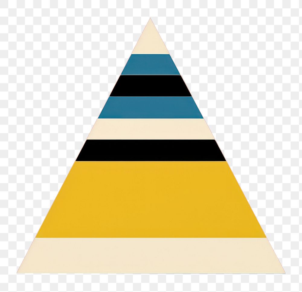 PNG Grid illustration representing of a pyramid triangle.