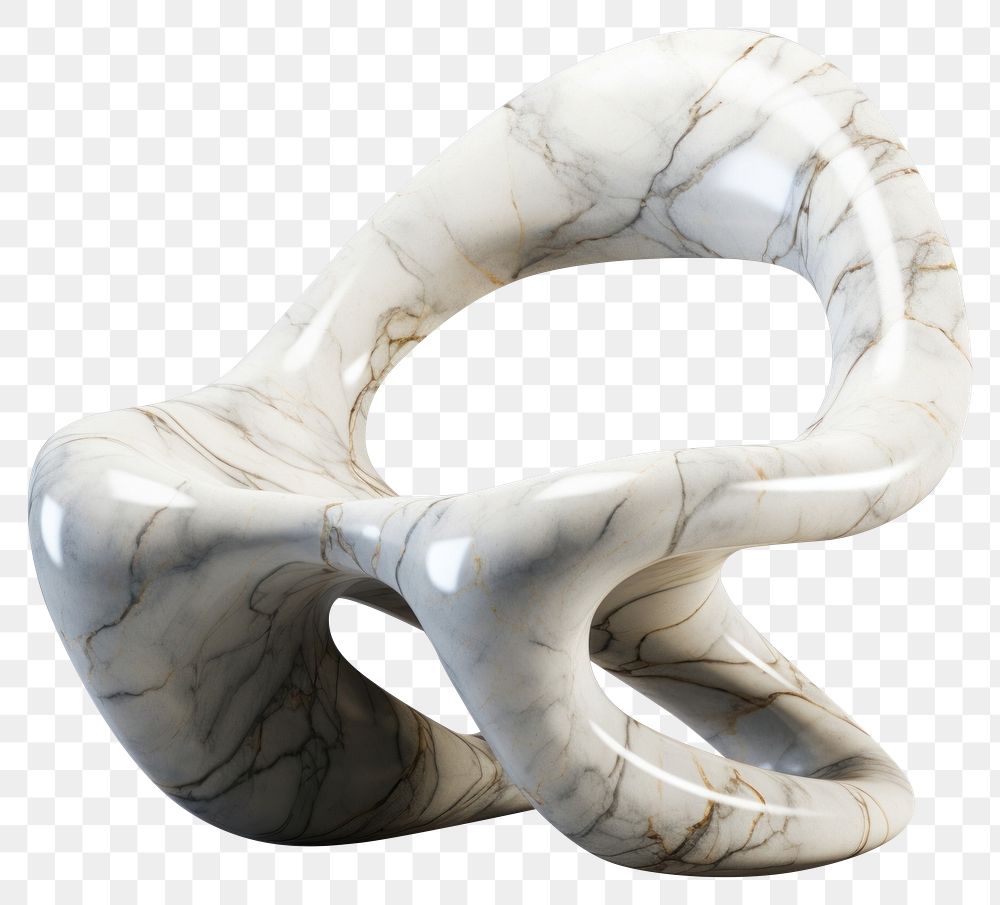 PNG 3d render of *marble chair sculpture*, in style of marble material, isolated, off-white background --ar 1:1 --v 5.2