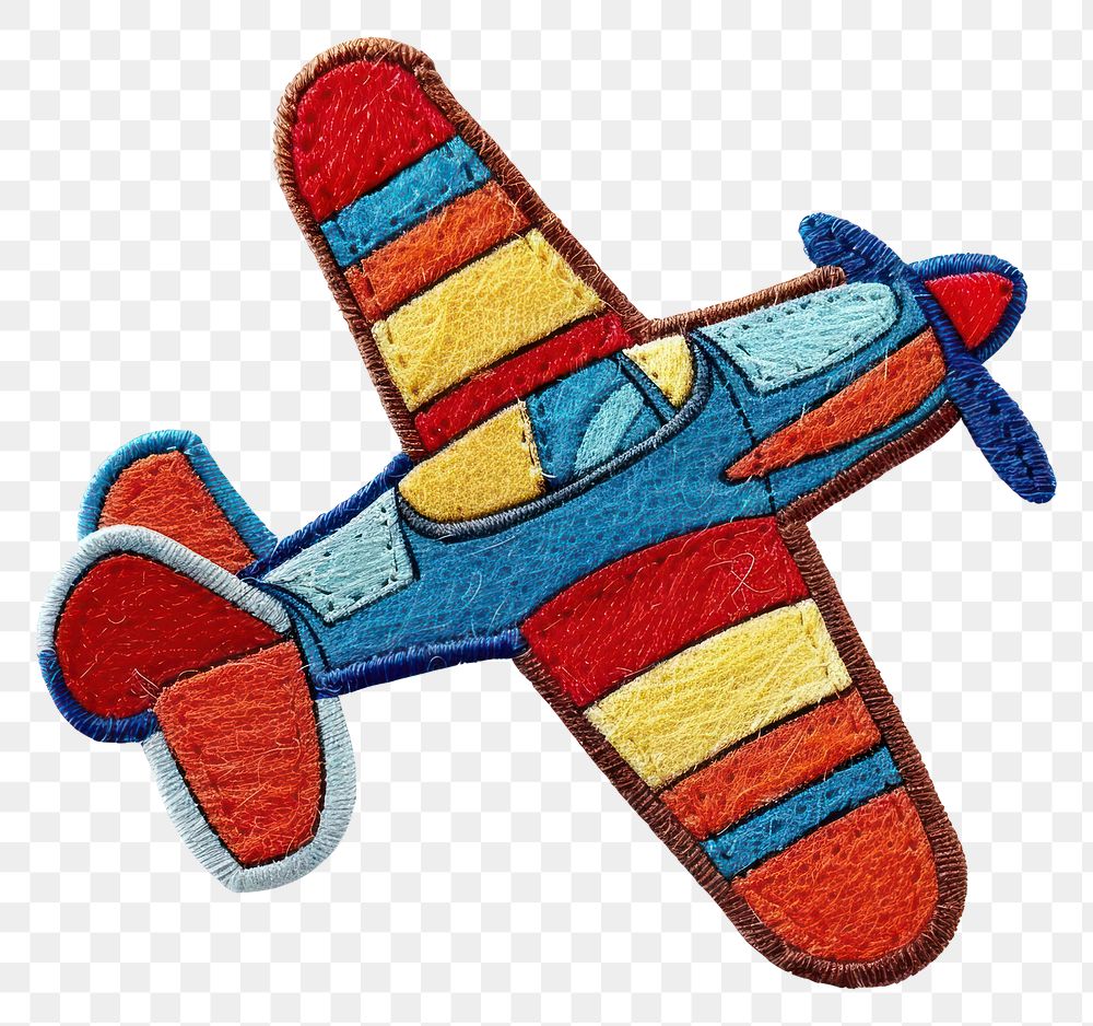 PNG Felt stickers of a single airplane transportation aircraft clothing.