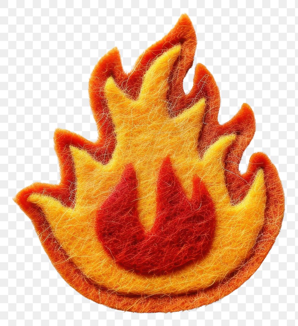 PNG Felt stickers of a single fire accessories accessory ketchup.
