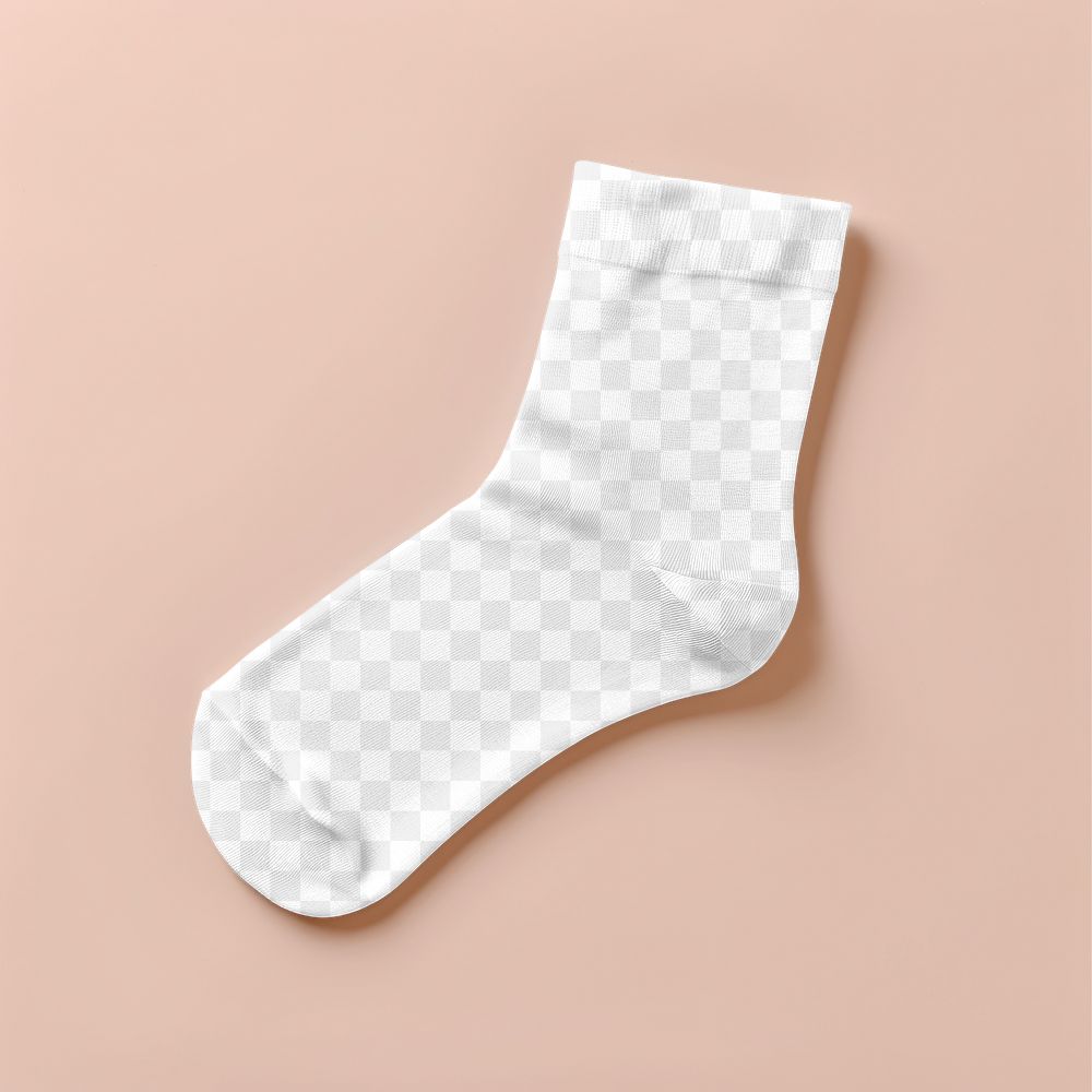 PNG socks mockup, transparent design