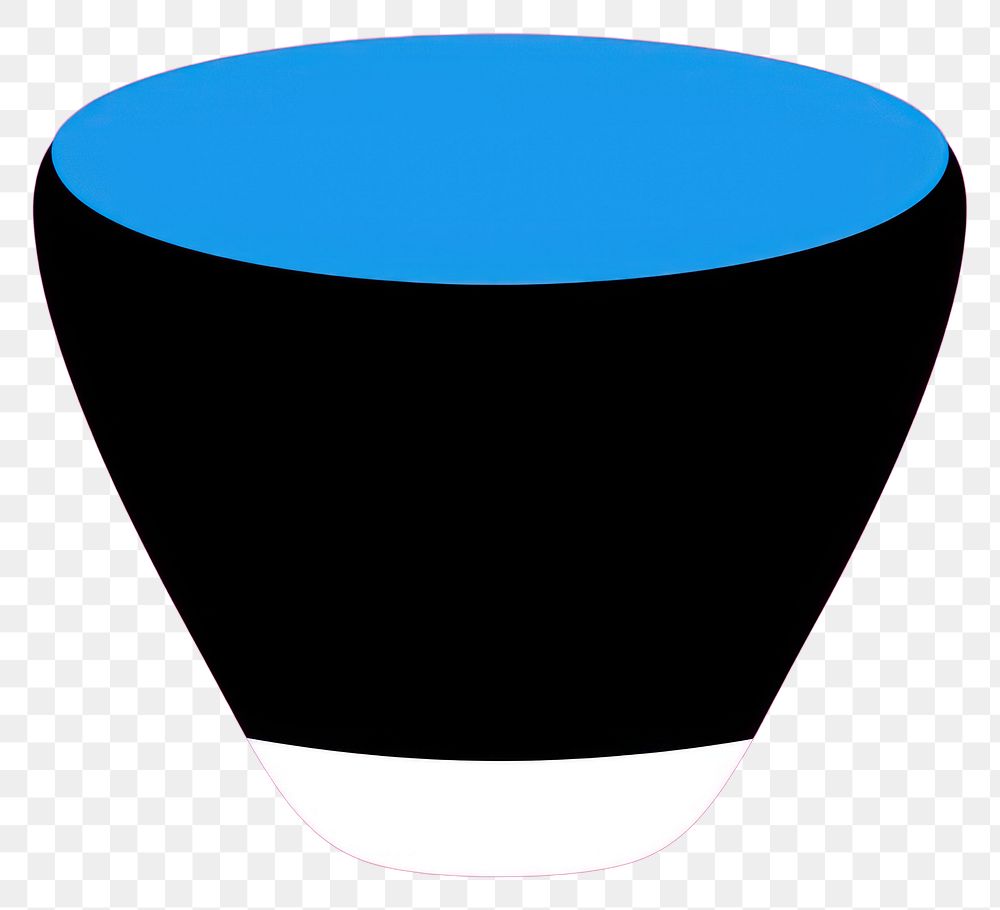 PNG A flat illustration of an organic shape coffee cup pottery racket sports.