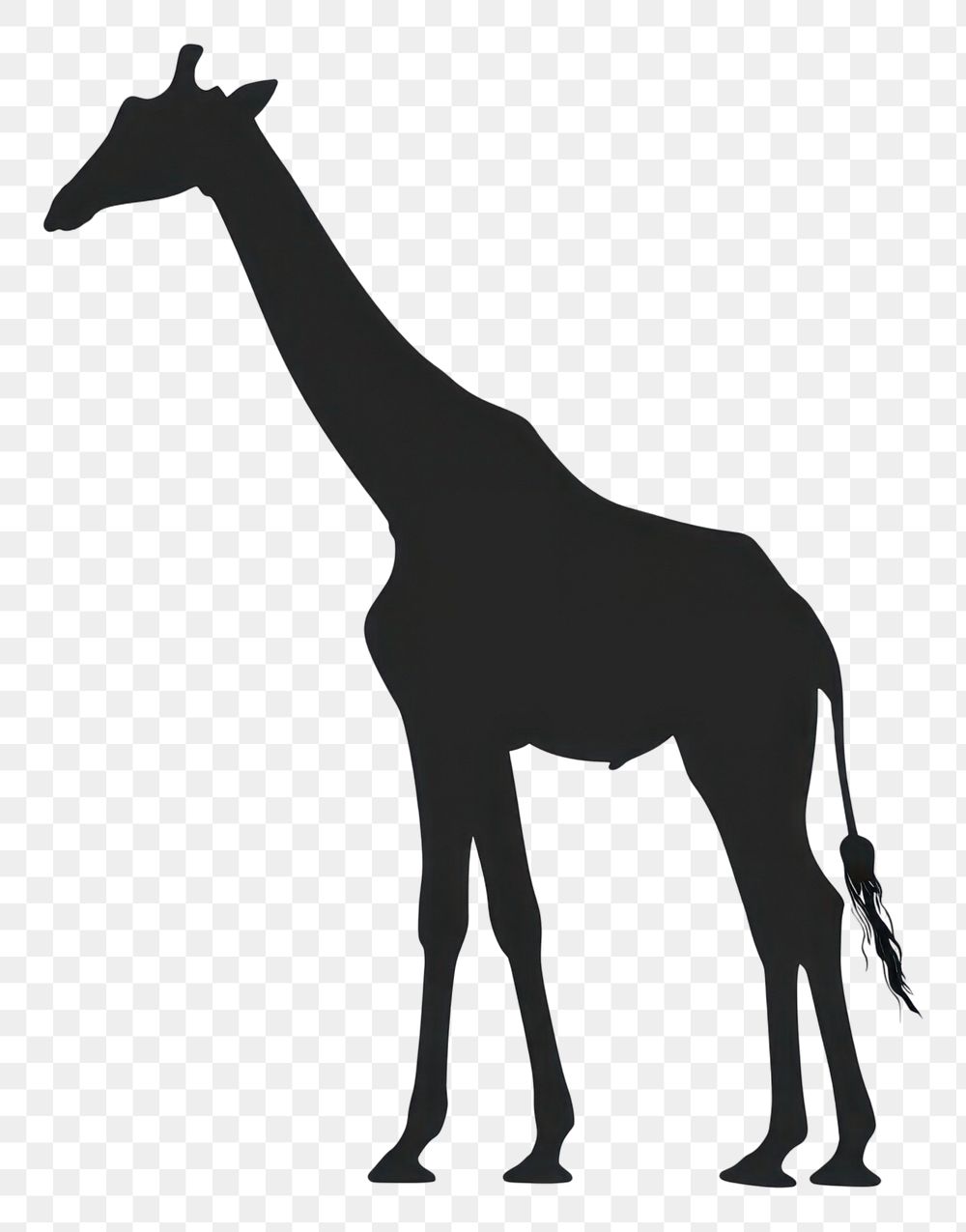 PNG Giraffe silhouette giraffe wildlife.