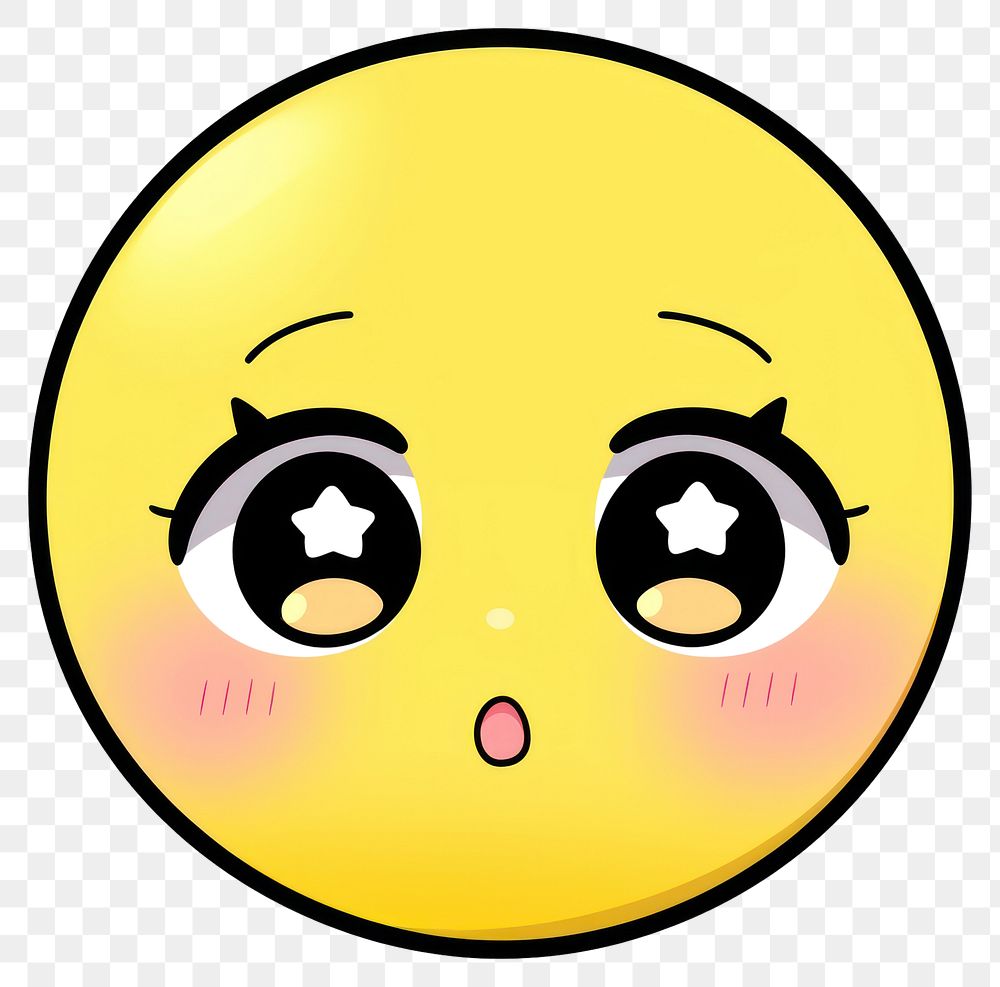PNG Starry eyed emoji disk logo.