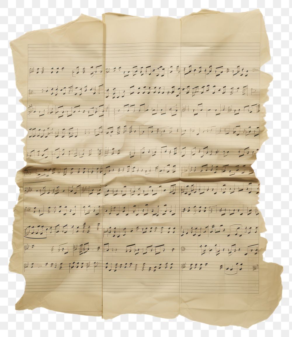 PNG Music ripped paper text diaper page.