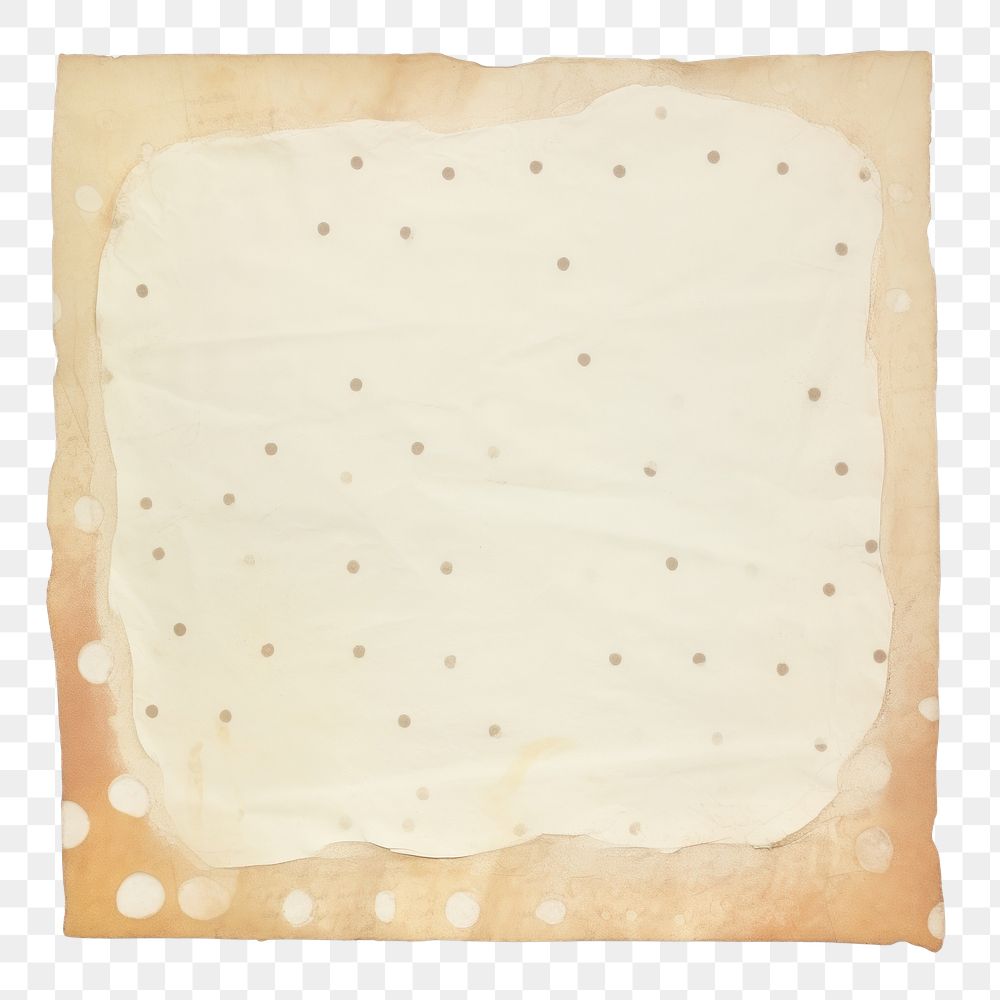 PNG Polka dot ripped paper cushion pattern diaper.