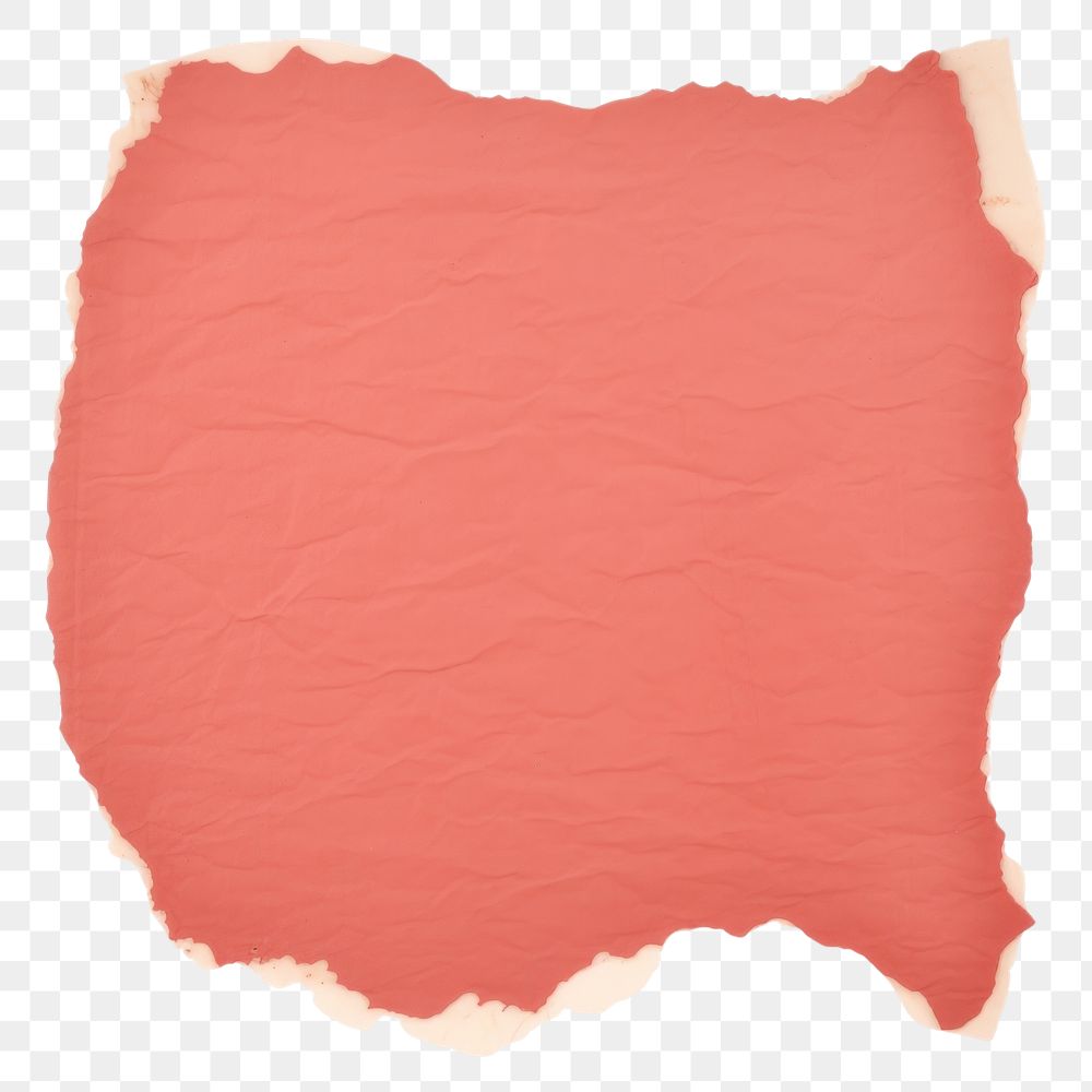 PNG Red color ripped paper texture painting diaper.