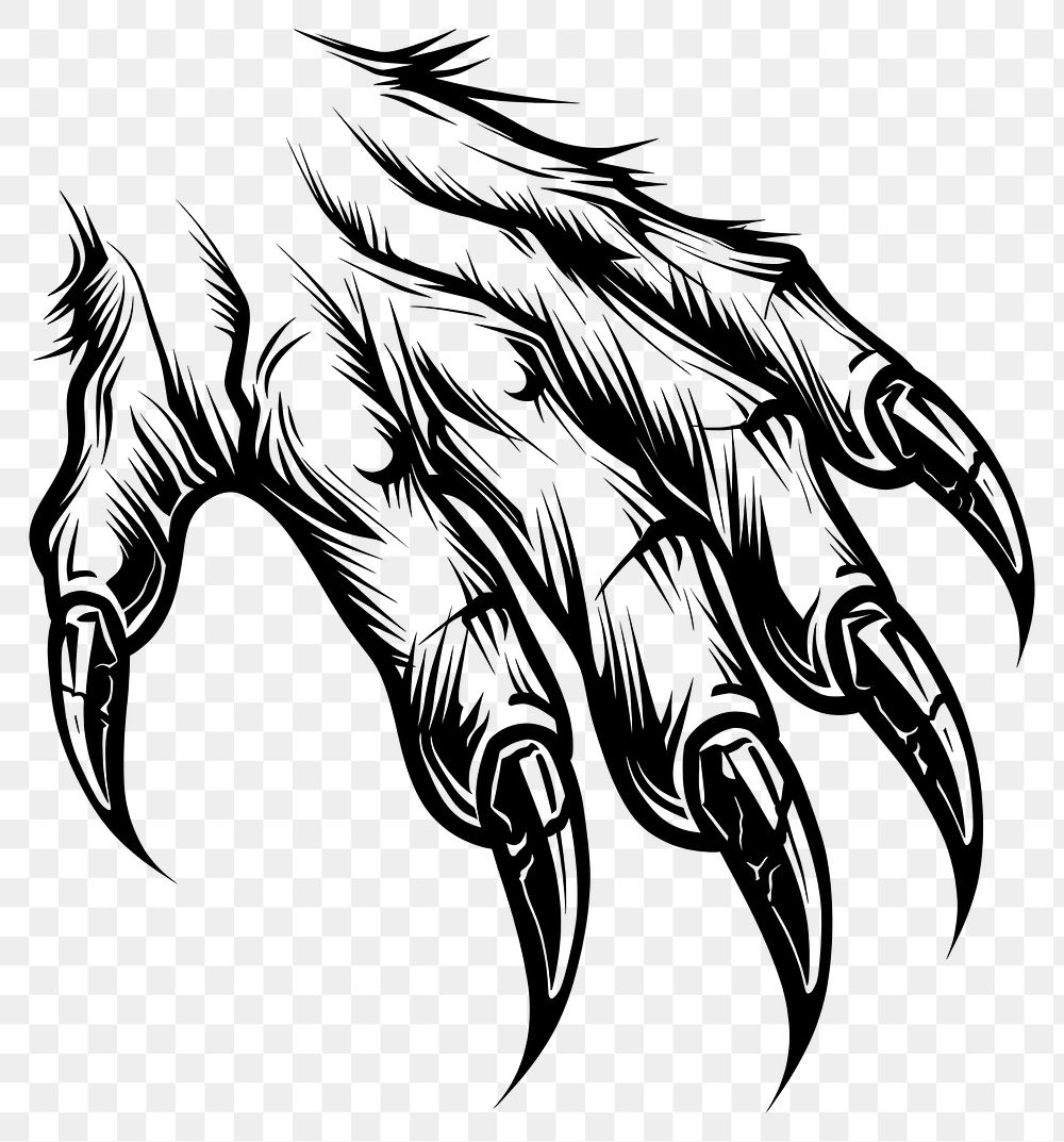 PNG Beast claw marl scratches tattoo flat illustration electronics hardware animal.