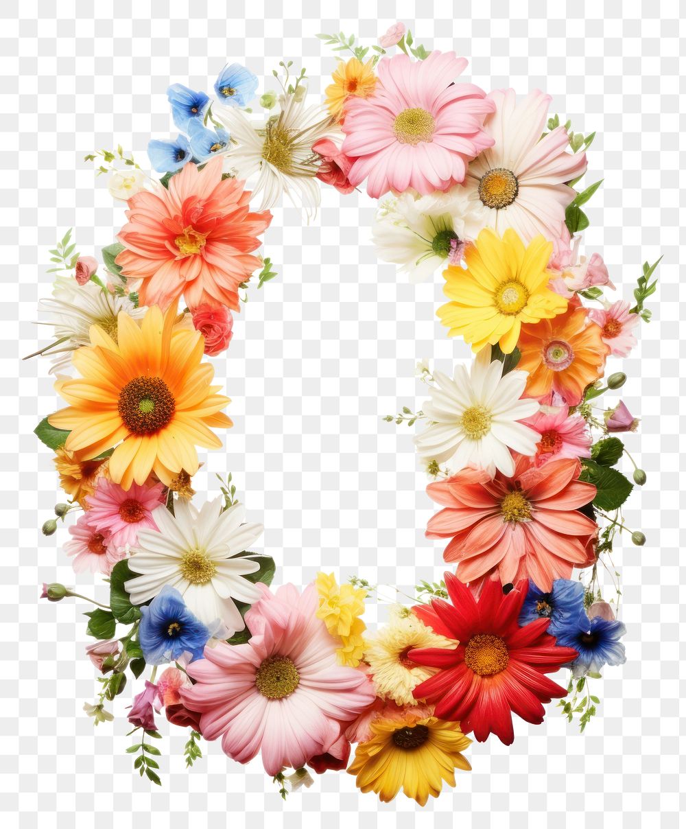 PNG Flower Collage flower wreath pattern asteraceae graphics.