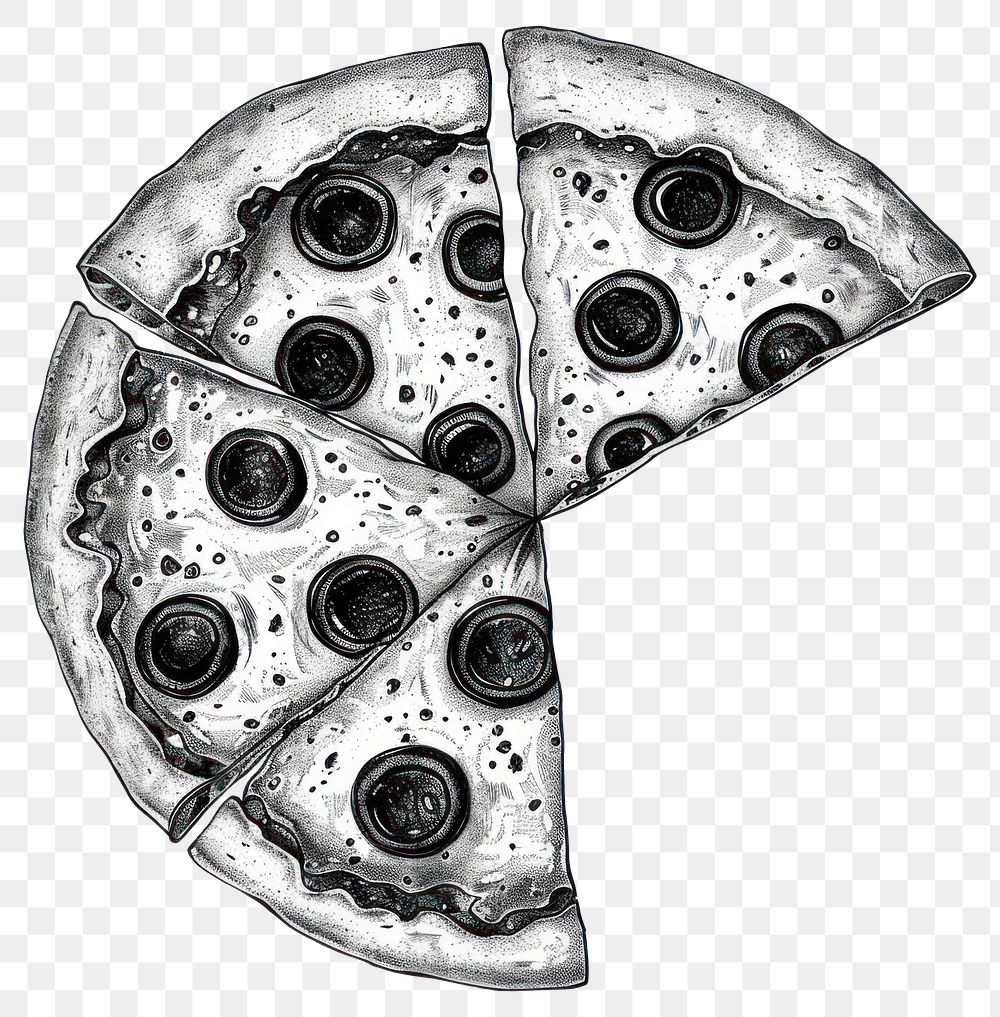 PNG Pizza art accessories illustrated.