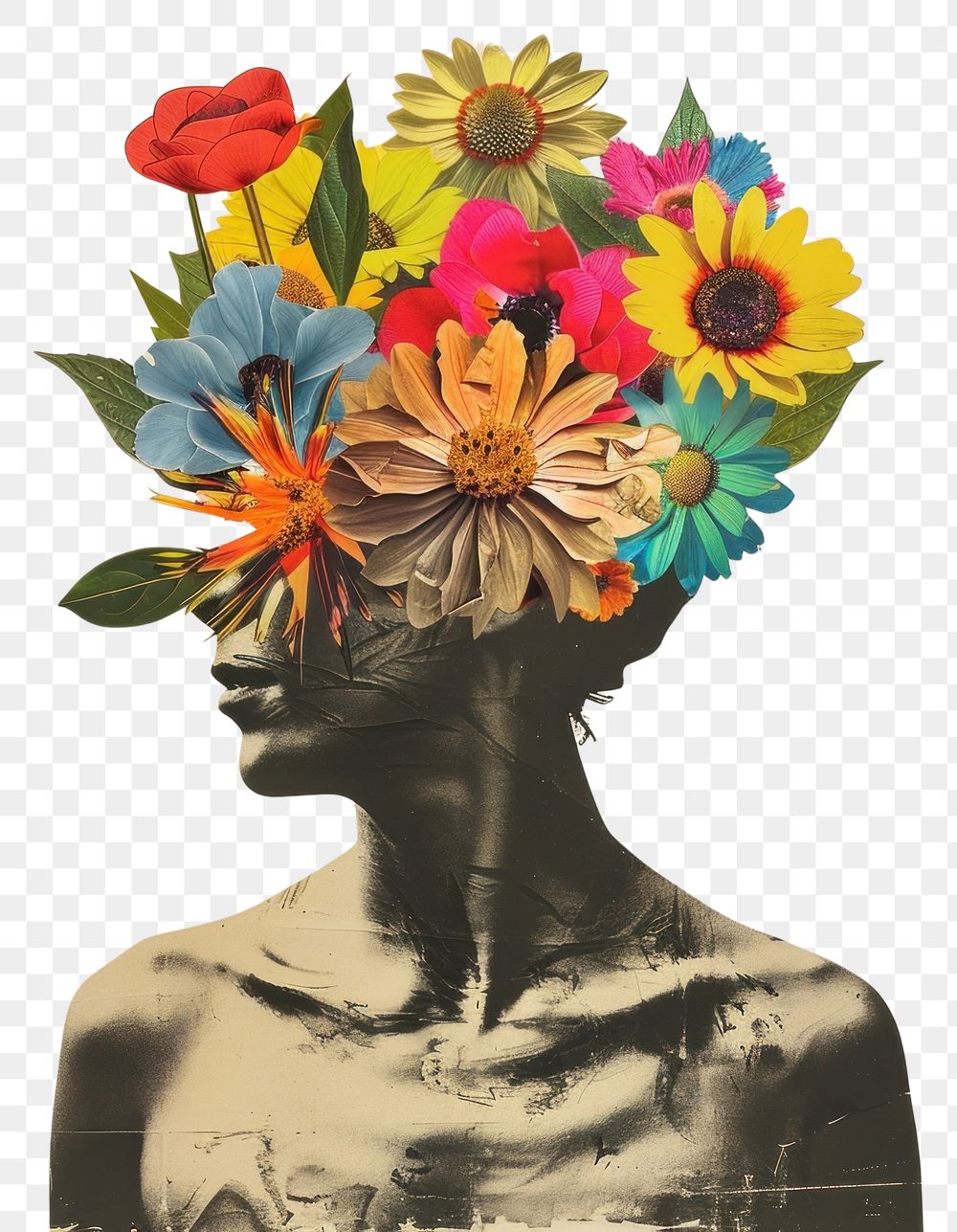 PNG Mental health flower person asteraceae.