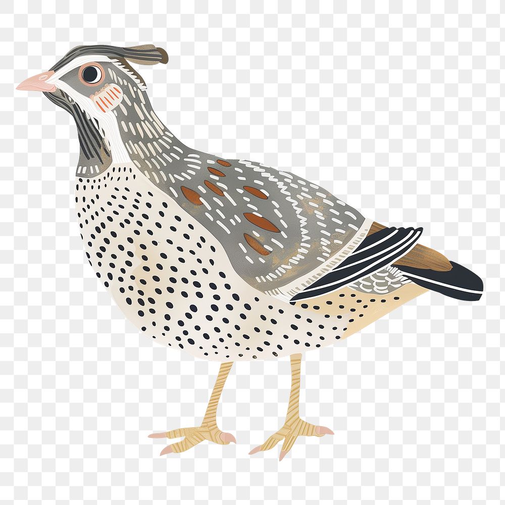 PNG Quail bird illustration, transparent background