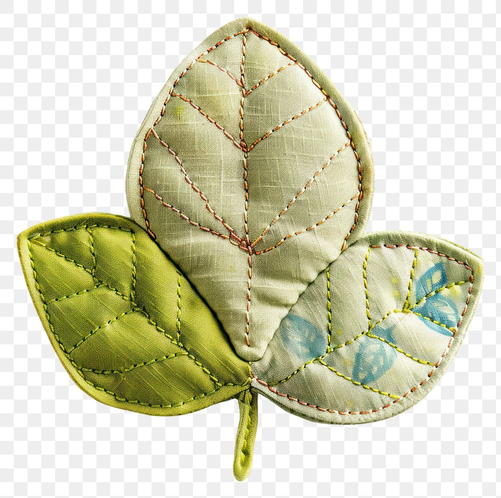 PNG Leaf shape pattern accessories patchwork.