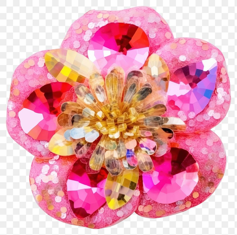 PNG  Glitter flower accessories accessory jewelry.