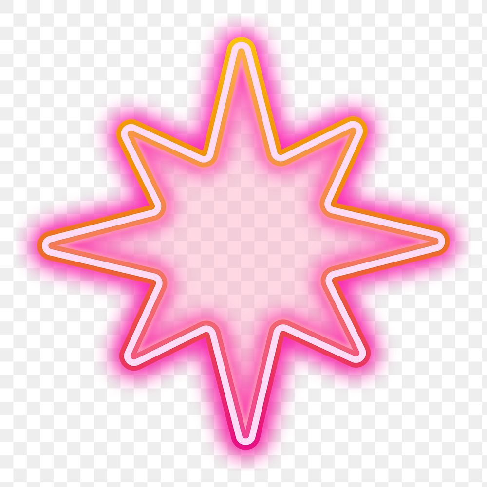 Pink explosion bubble png neon gradient icon, transparent background