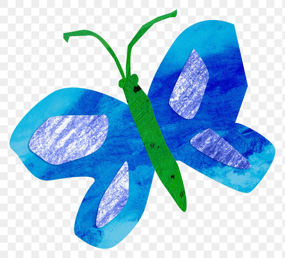Butterfly PNG craft element, transparent background