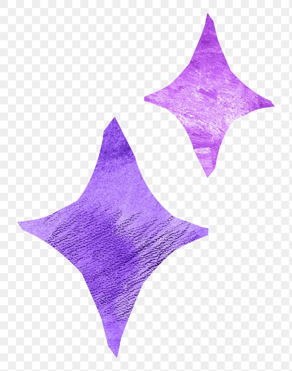 Purple bling PNG craft element, transparent background