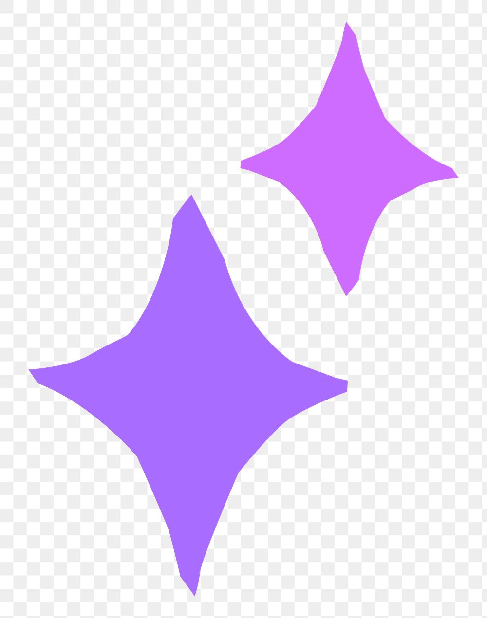 Purple bling PNG element, transparent background