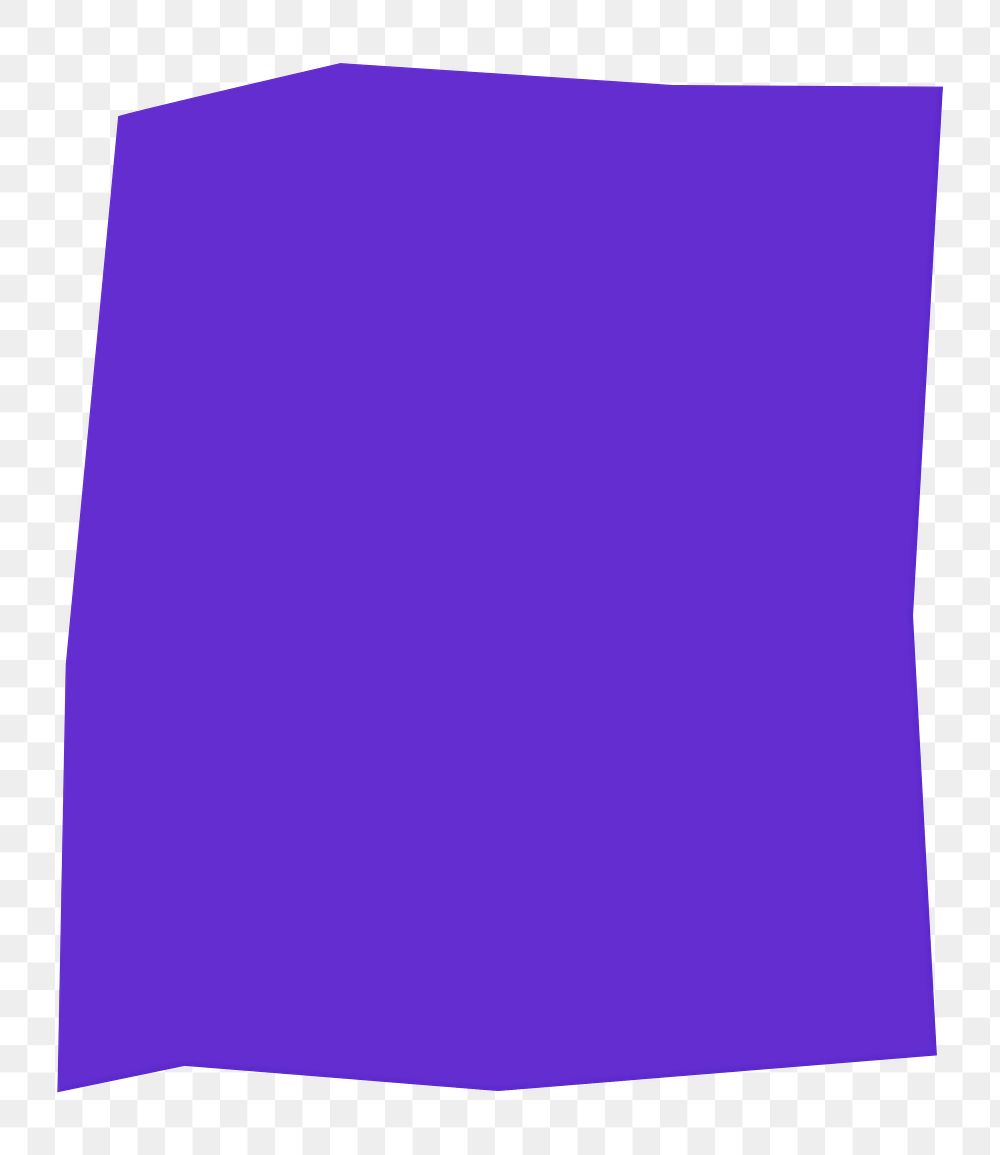 Purple square shape PNG element, transparent background