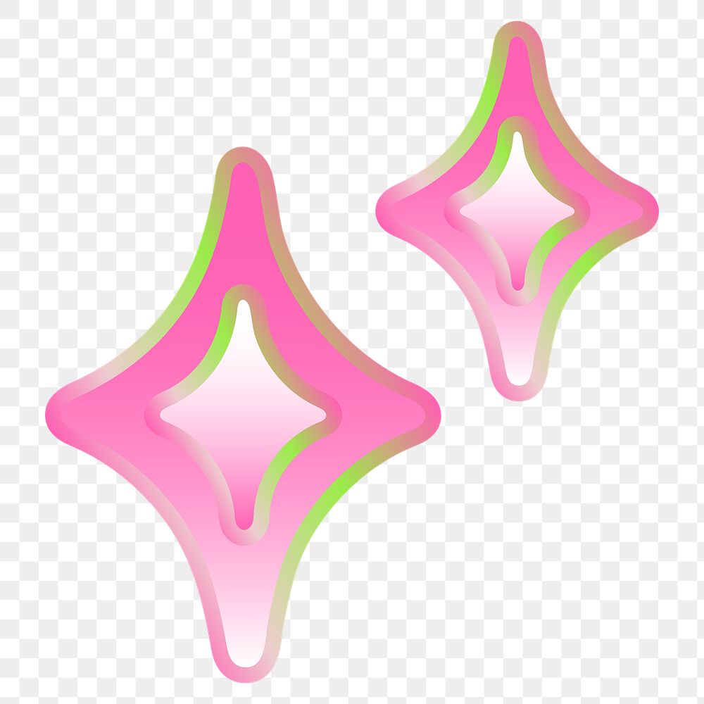 PNG blink icon, funky pink, transparent background