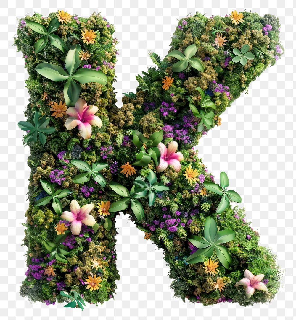 PNG  K letter flower nature asteraceae.