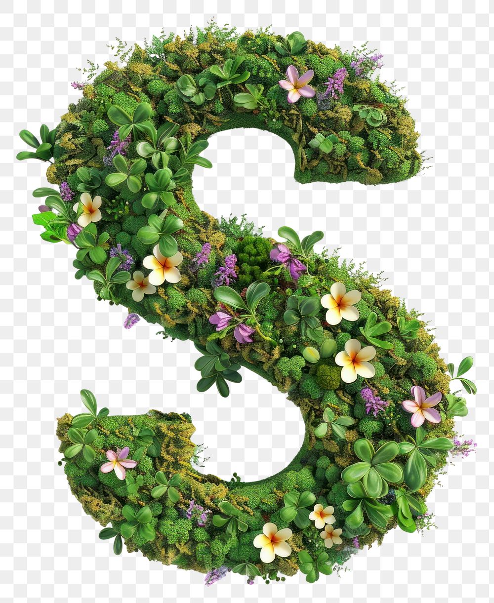 PNG  S letter symbol number plant.