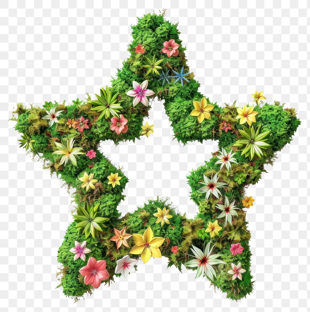 PNG  Star shape flower asteraceae graphics.