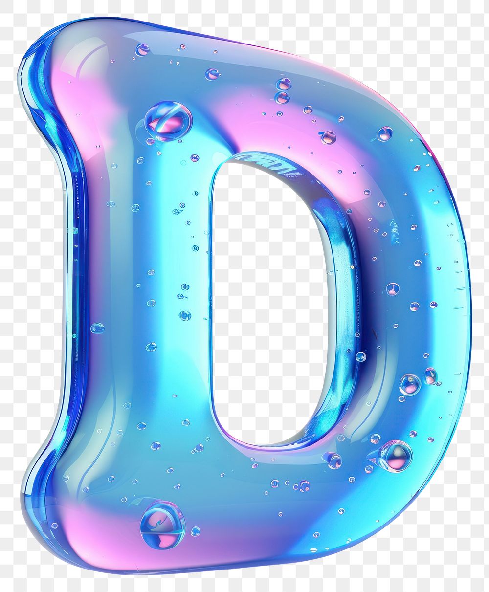 PNG Letter D number symbol purple.