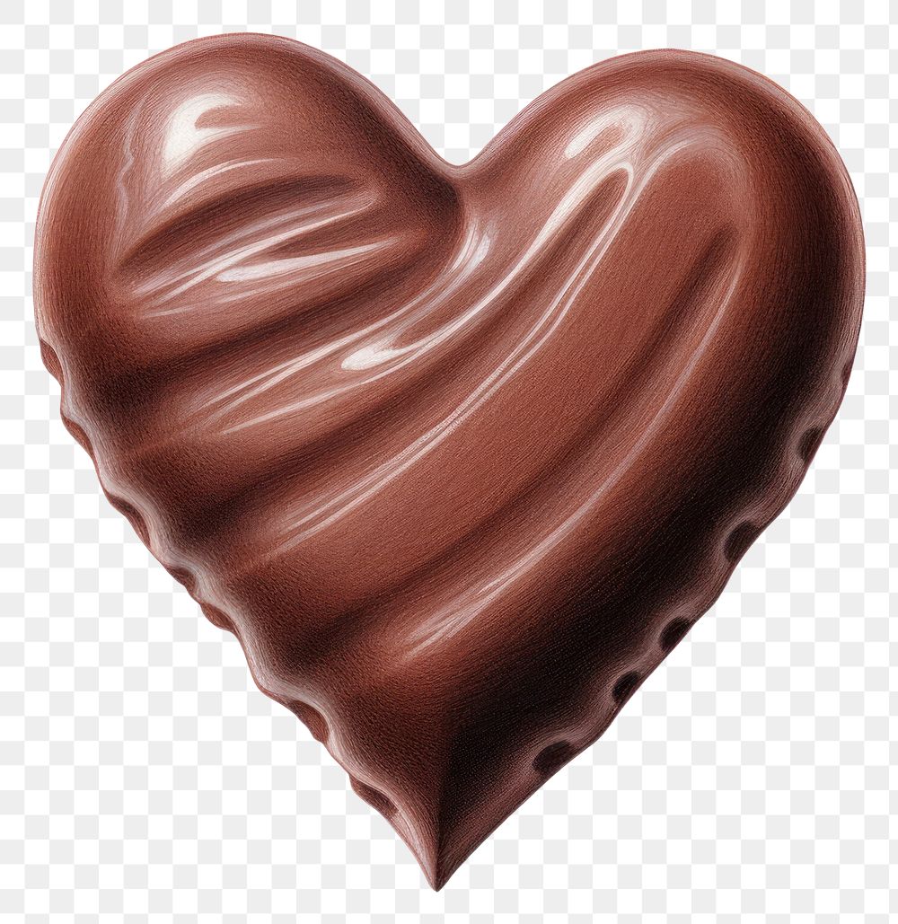 PNG Chocolate heart confectionery dessert ketchup.