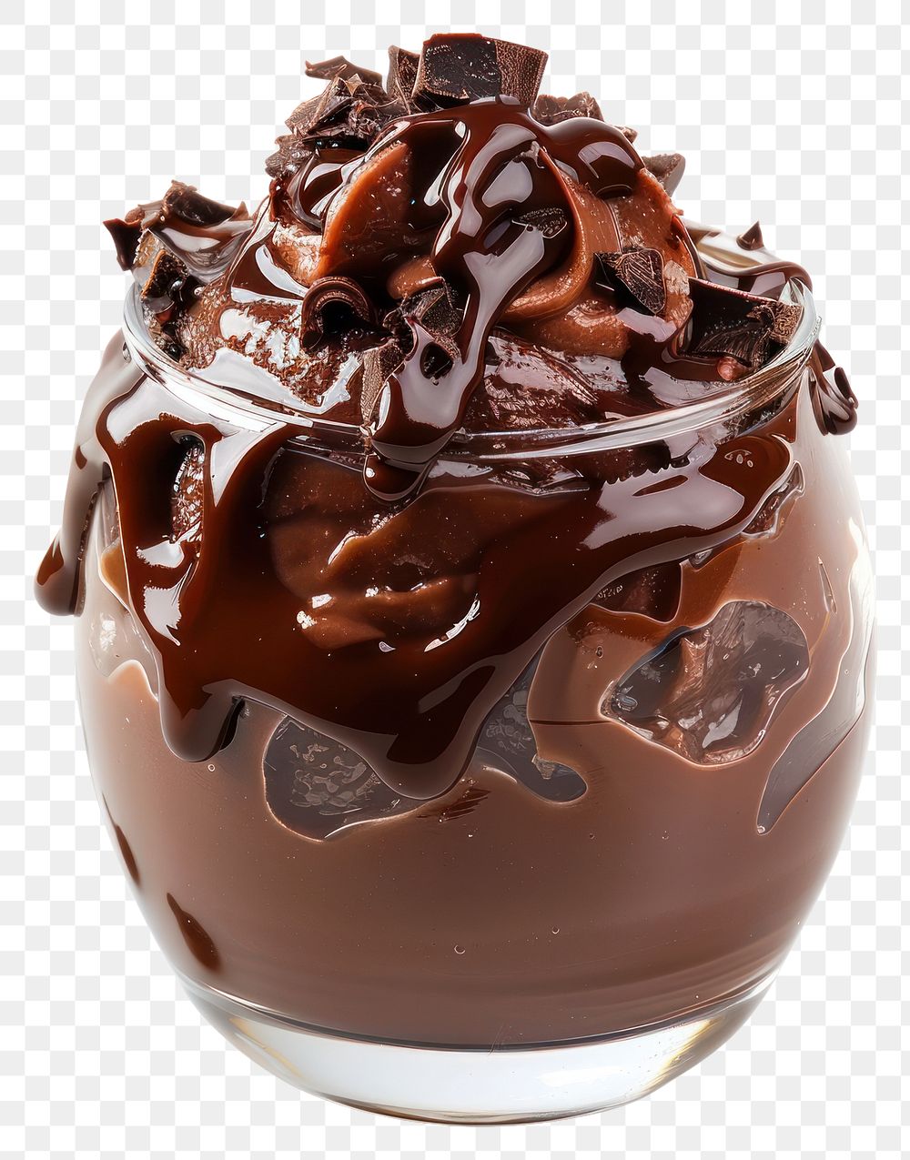 PNG Chocolate pudding dessert ketchup mousse.