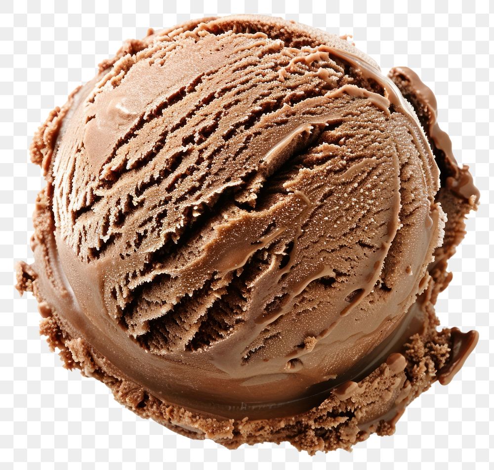 PNG A chocolate ice cream dessert creme food.