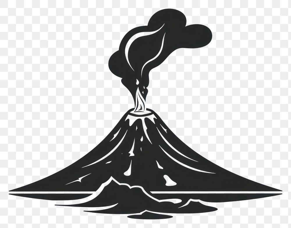 PNG Volcano silhouette recreation performer.