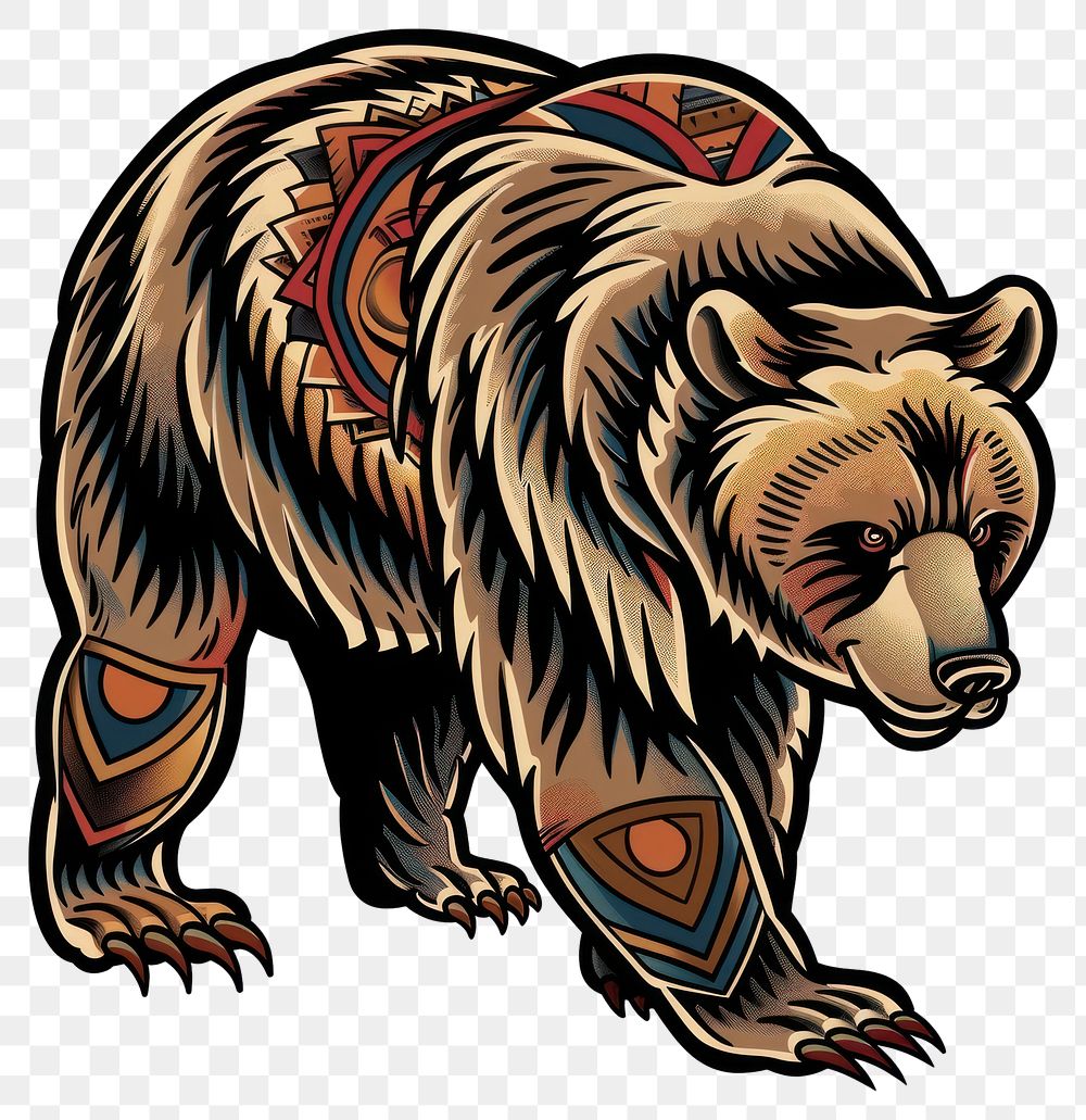 PNG Illustration of a bear wildlife animal mammal.