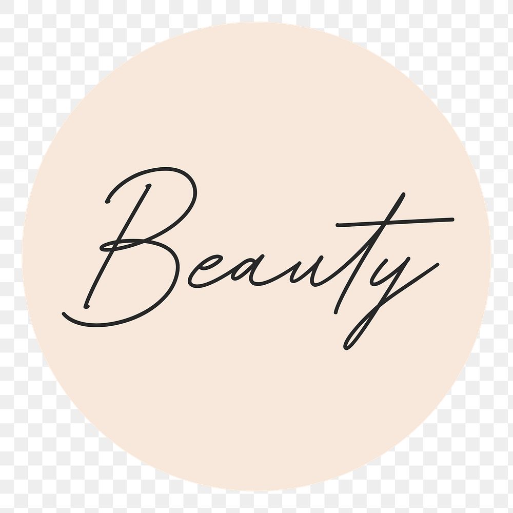 PNG beauty IG story cover template, transparent background
