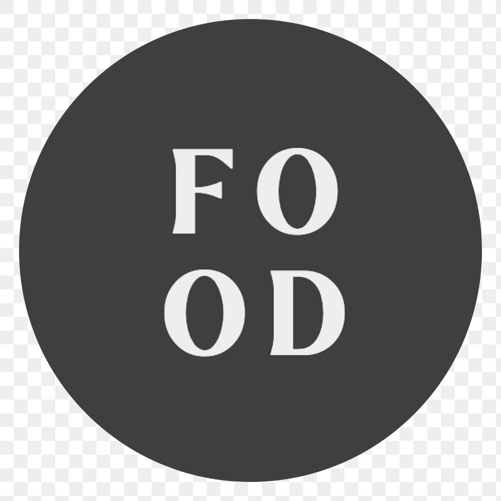 PNG food IG story cover template, transparent background