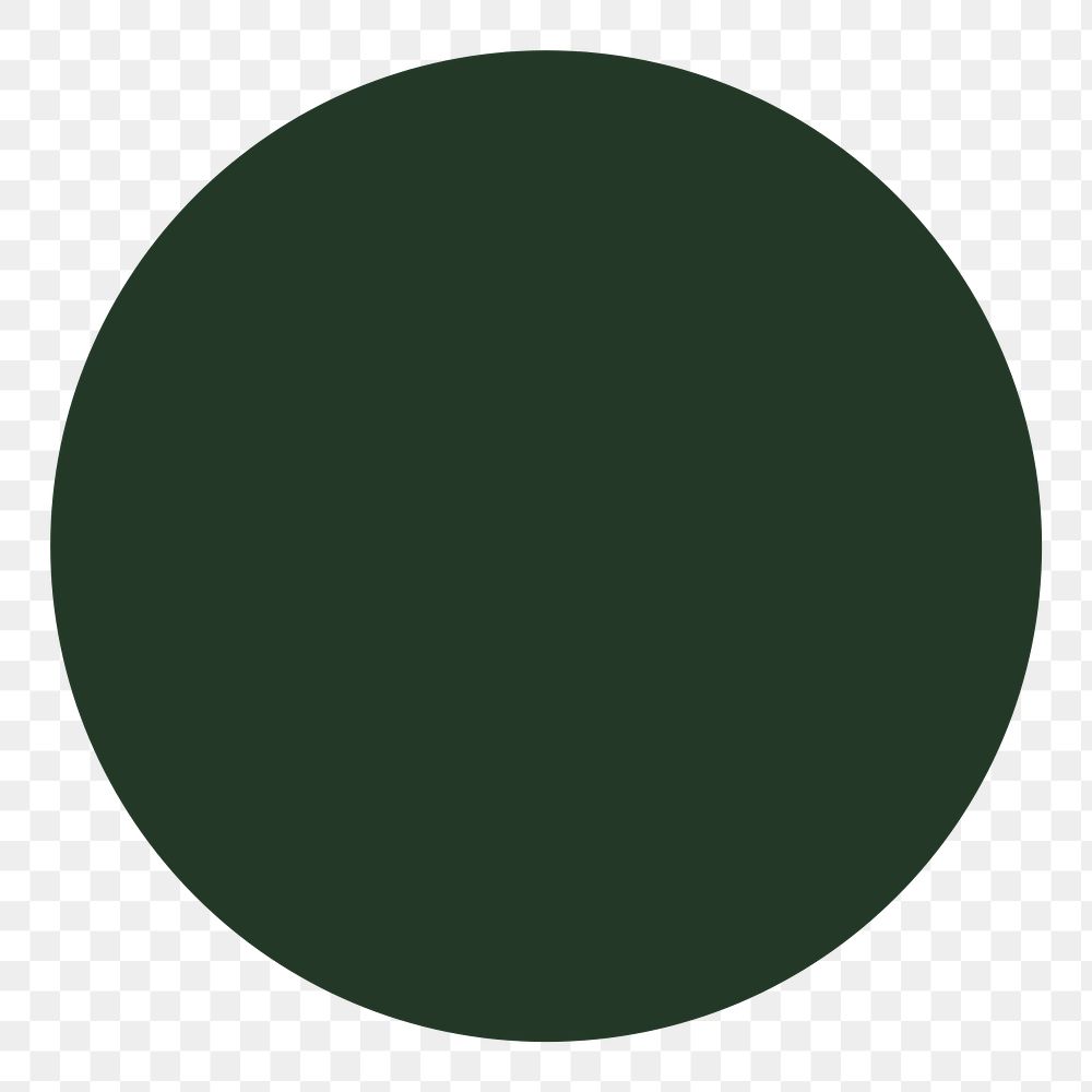 PNG dark green IG story cover template, transparent background