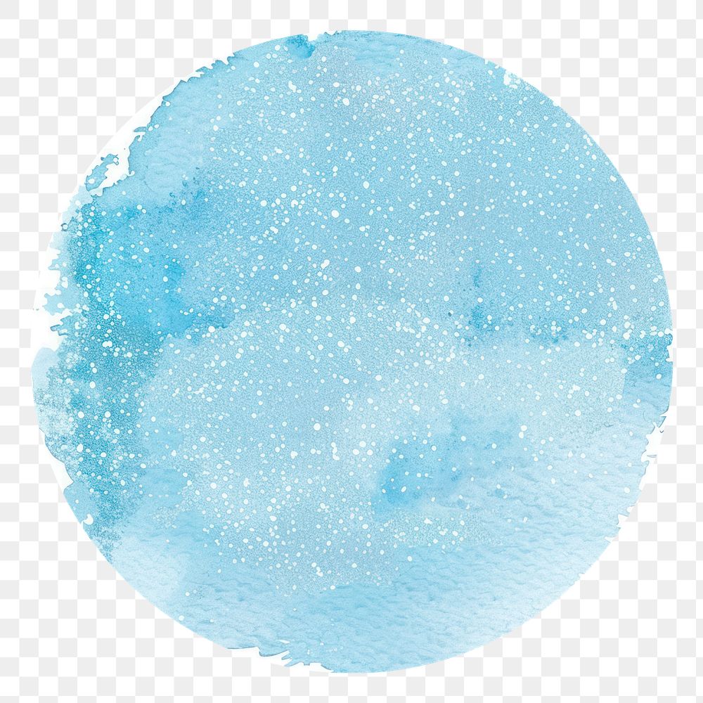 PNG blue watercolor IG story cover template, transparent background