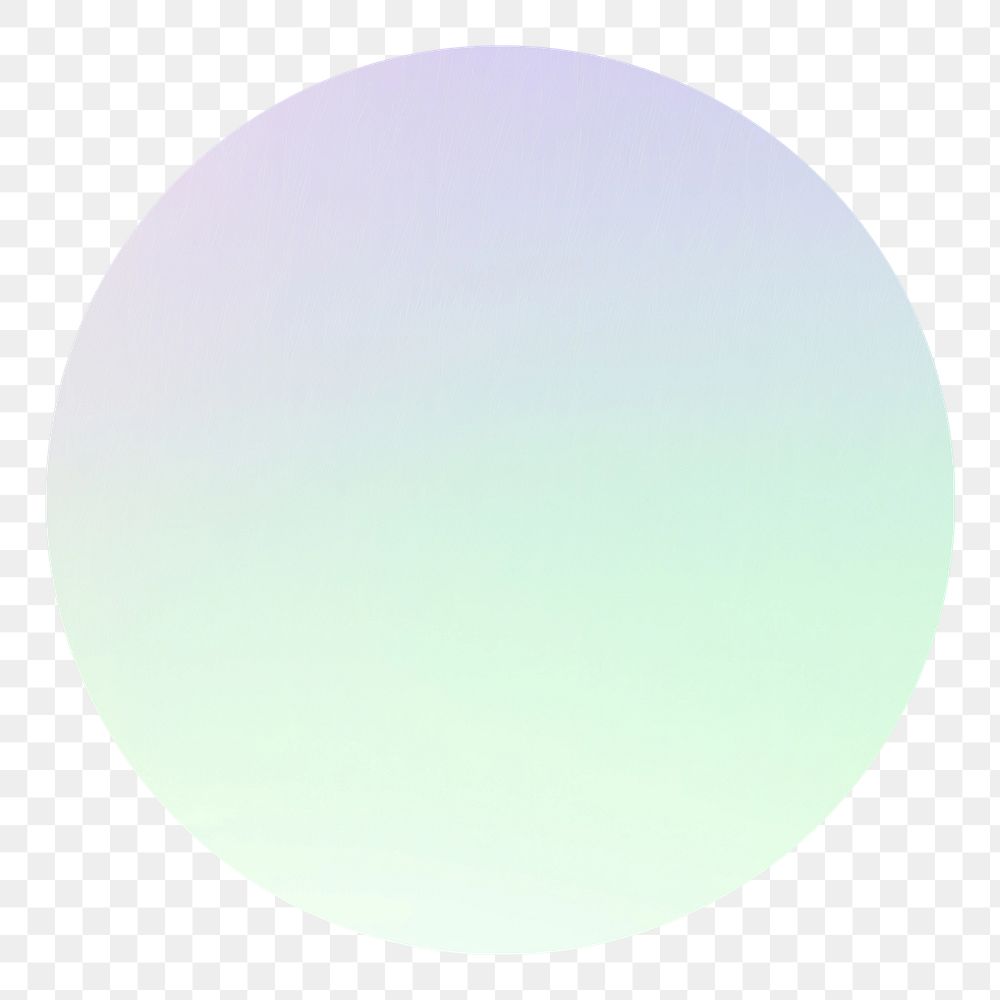 PNG green aura gradient  Instagram highlight cover template, transparent background