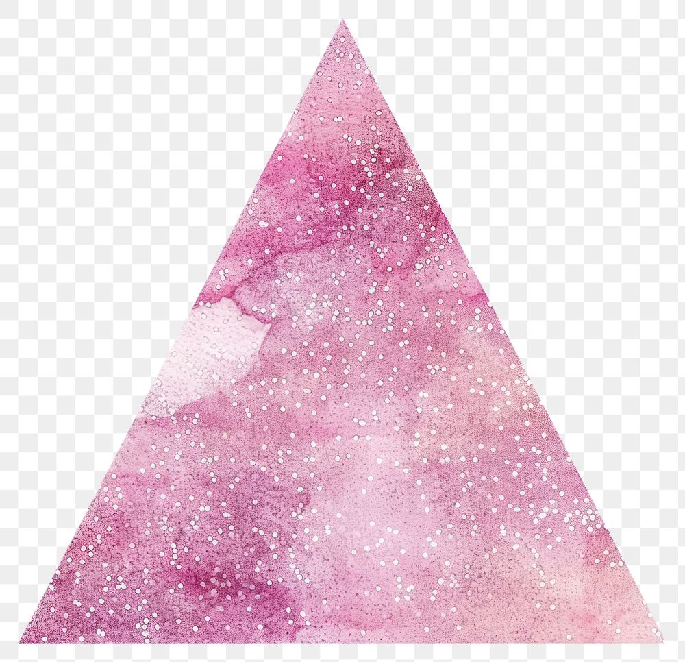 PNG Clean triangle light pink glitter.