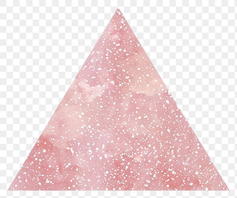 PNG Clean triangle light pink glitter letterbox mailbox rug.