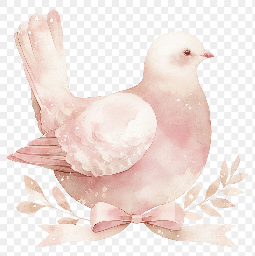 PNG Coquette peace dove animal pigeon person.