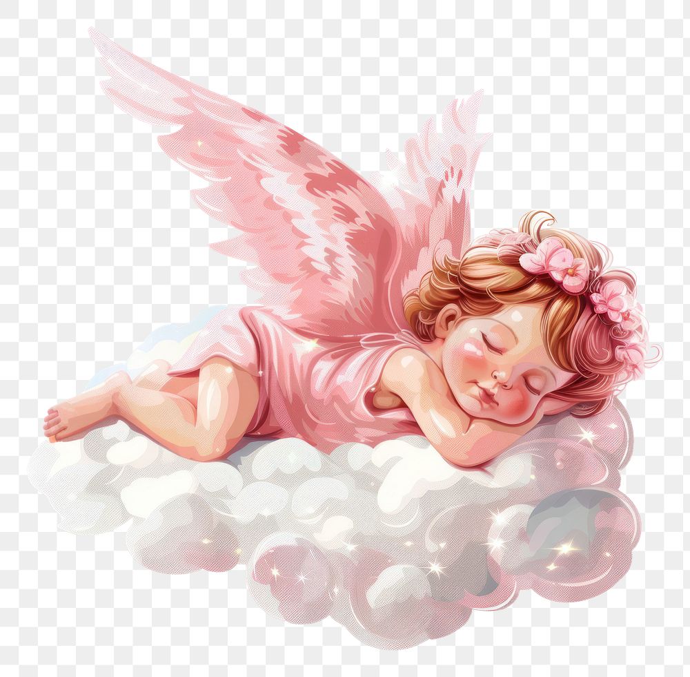 PNG Cute cupid illustration archangel person human.