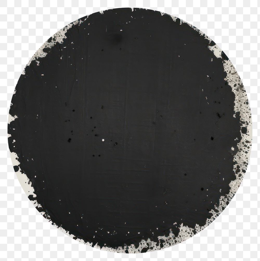 PNG Black disk rug home decor.