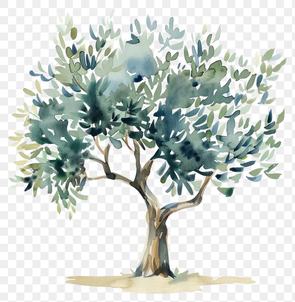 PNG Olive tree illustrated painting sycamore.